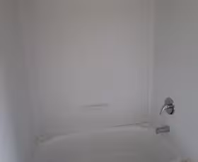Bath and shower in Boone student rental home for App State students